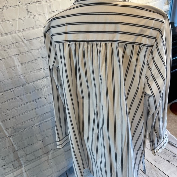 Plus Size 24W Roaman’s stripe shirt - Picture 2 of 12